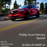 Findlay Acura 2월 스페셜 알여드립니다