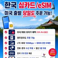 한국 여행 필수품! 빠르고 저렴한 한국심카드(eSIM / USIM)